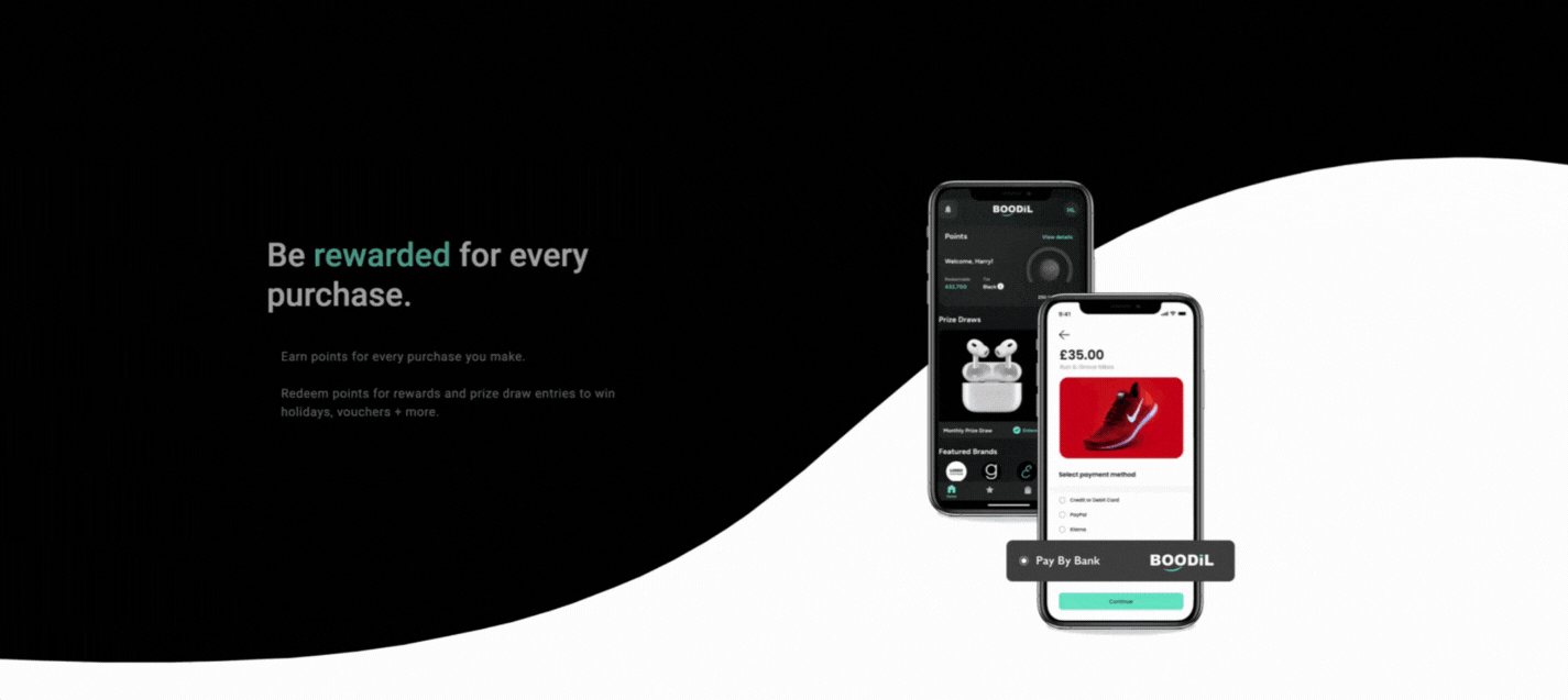 Boodil website gif preview