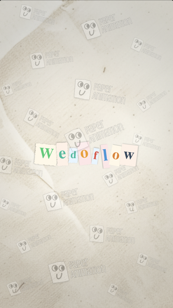magazine letters hook designed with paper animator