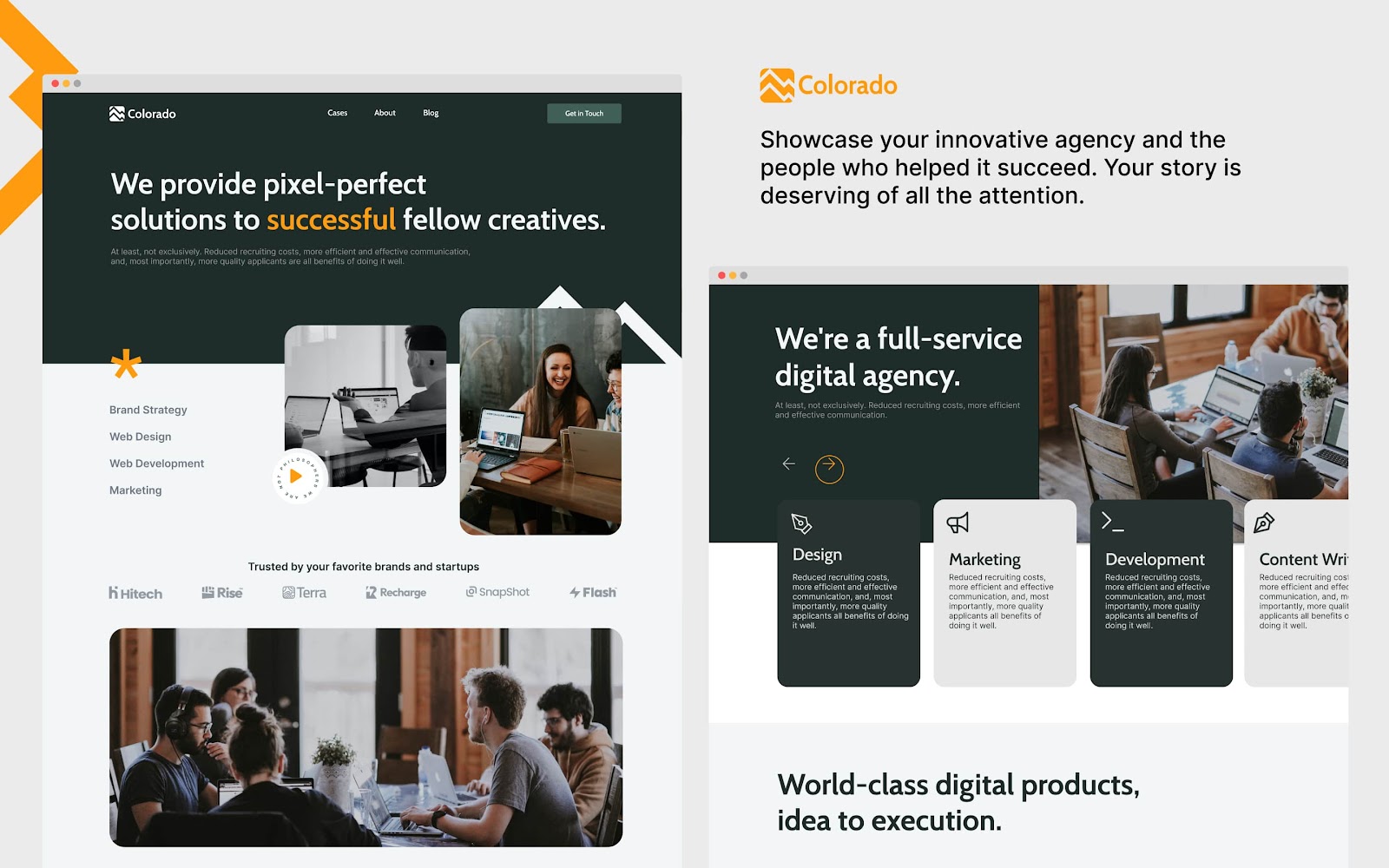 Colorado agency website template, Colorado webflow agency template, responsive Webflow template – Wedoflow template agency