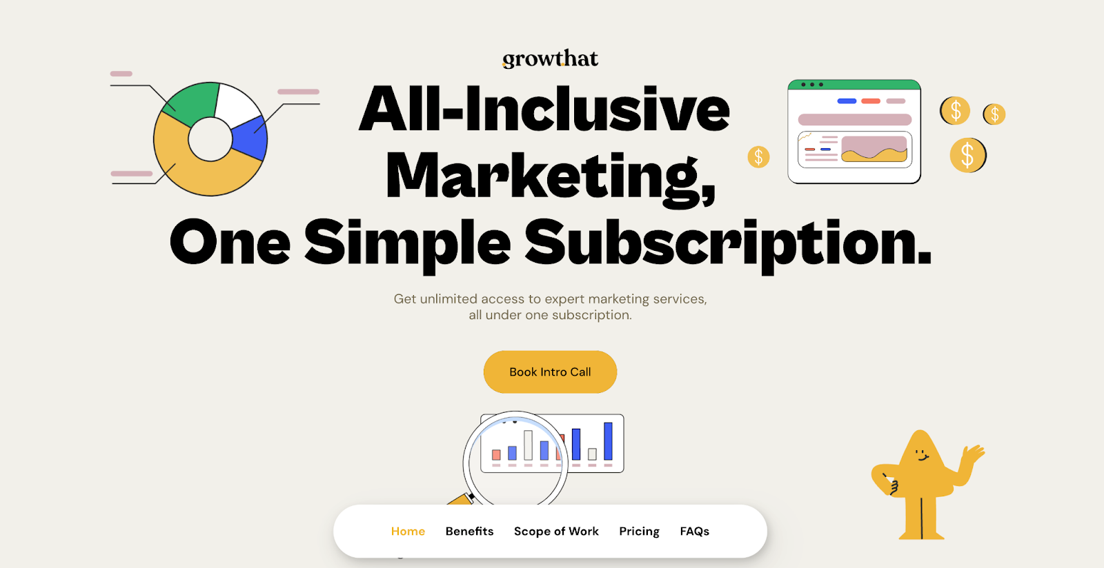 GrowThat Agency website homepage preview!