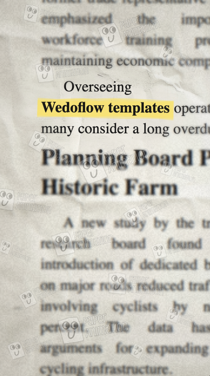 newspaper animation designed with Paper animator