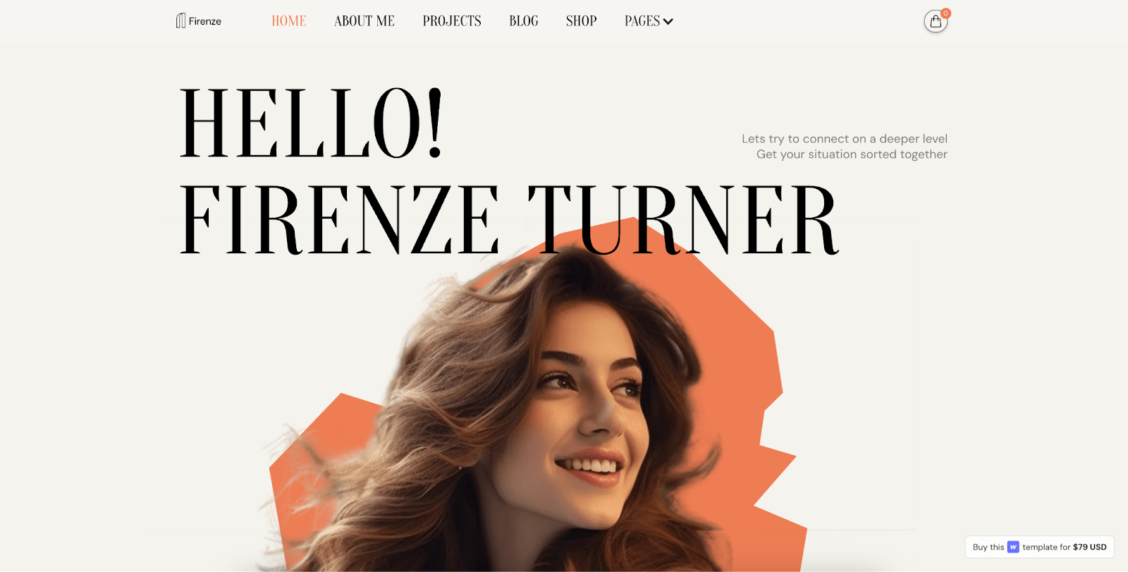 Firenze Webflow template, art portfolio website
