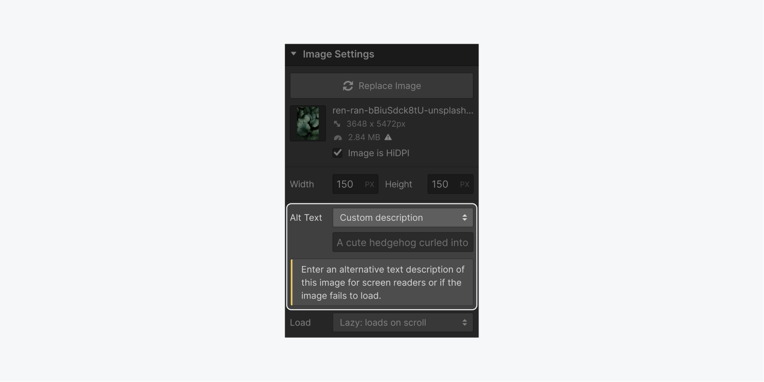 how to update alt tags when migrating Wordpress site to Webflow