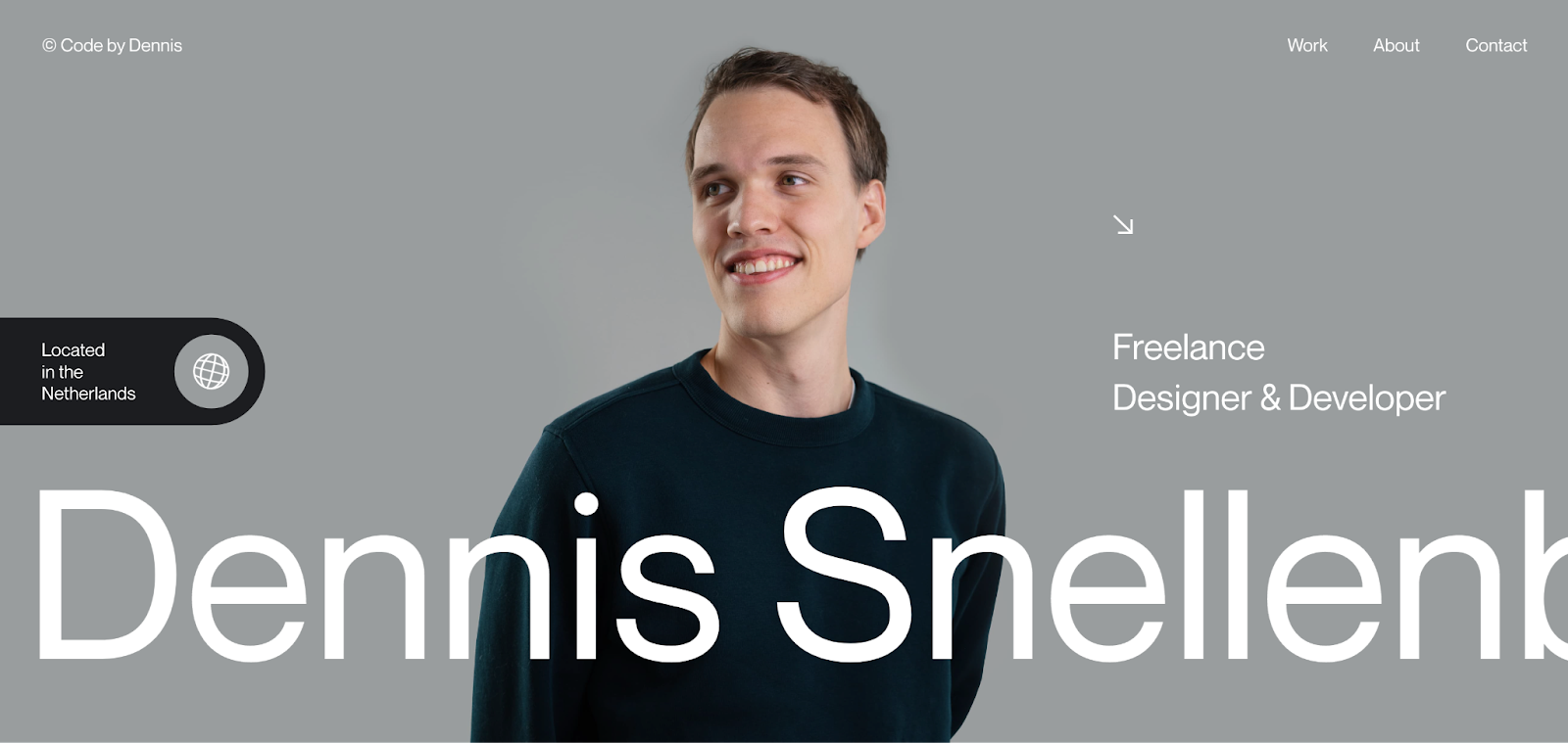 Portfolio Template, Dennis Snellenberg's Personal Portfolio, Personal Website