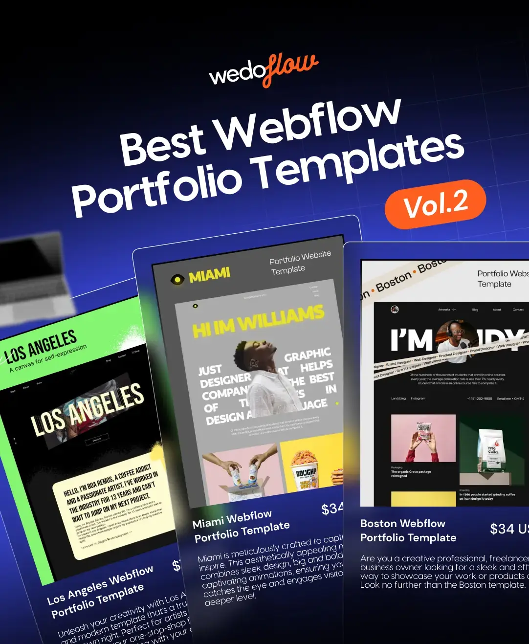 Best Webflow Portfolio Templates—Showcase #2