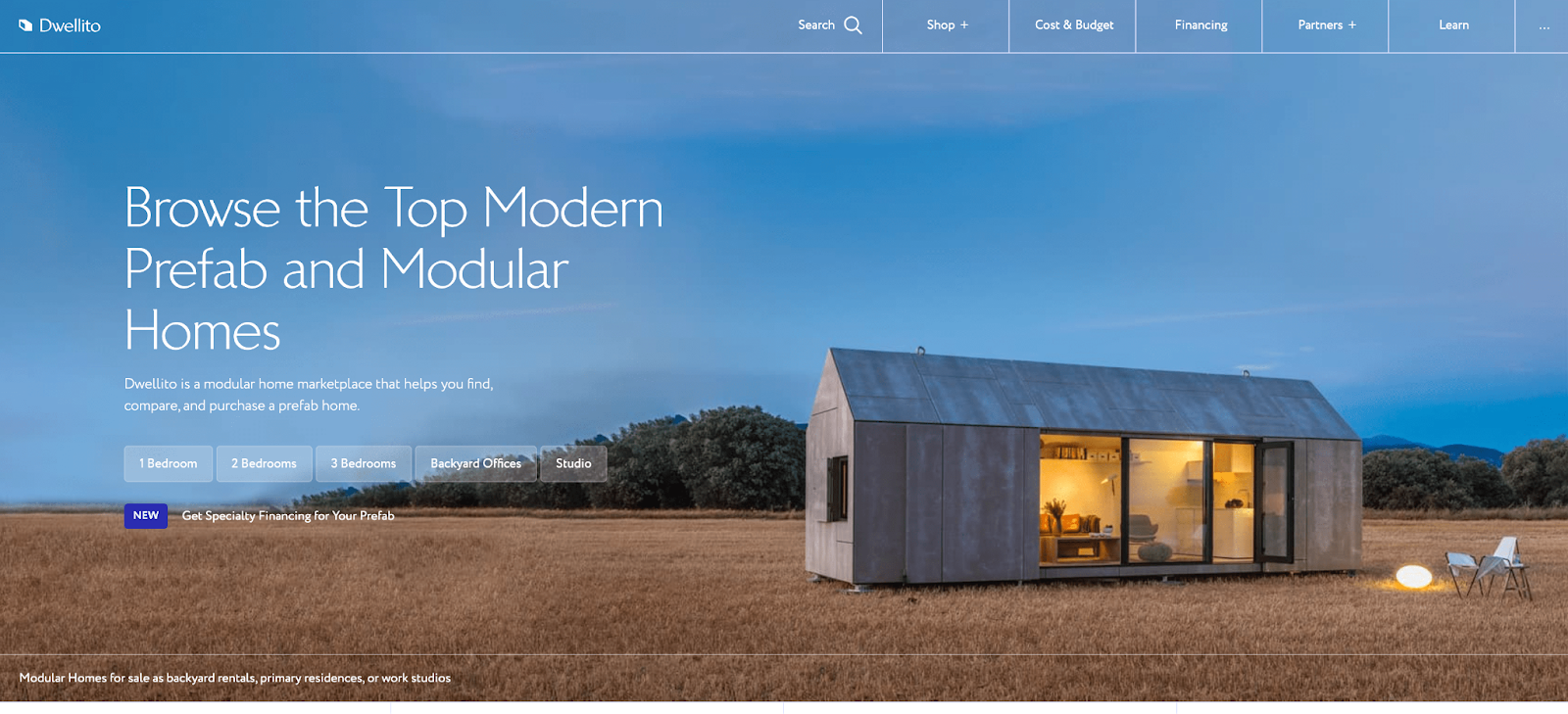 Dwellito website - your online directory for prefab homes and modular buildings
