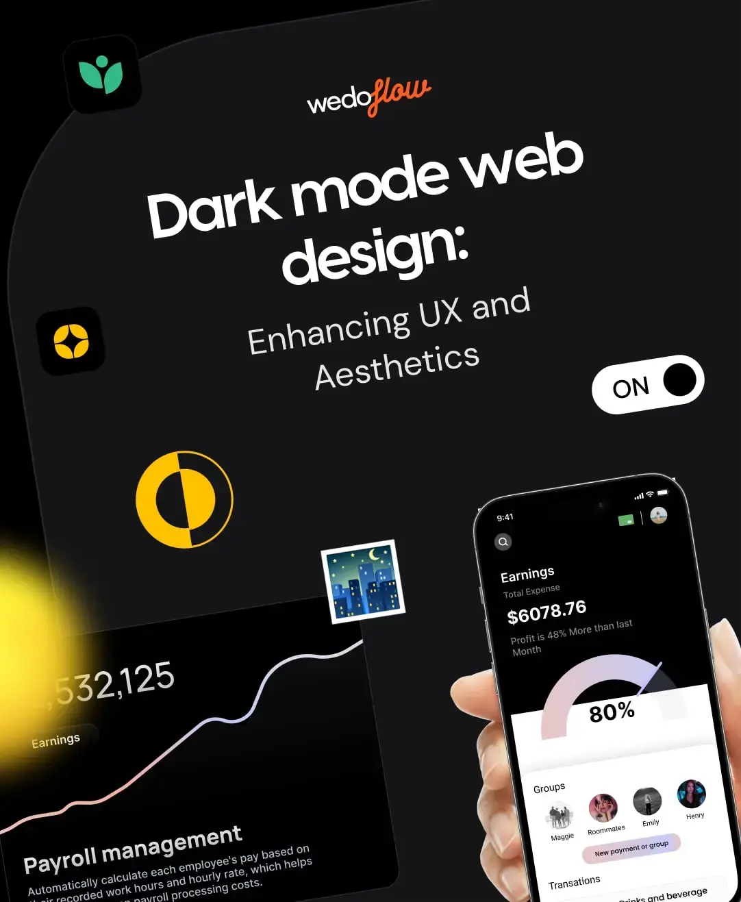 Dark mode web design – Enhancing UX and Aesthetics