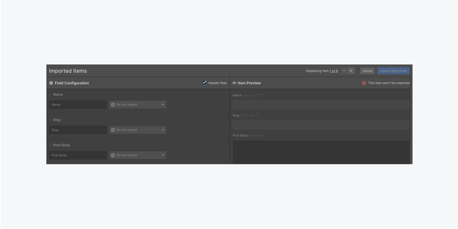 mapping the fields when migrating wordpress to Webflow - Wedoflow