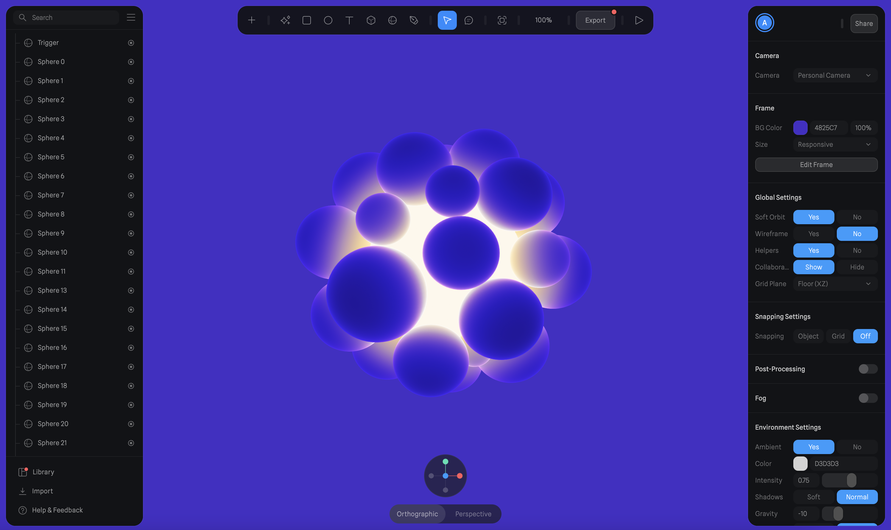 Spline interactive 3D modeling – Wedoflow