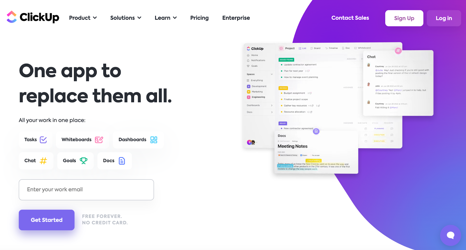 ClickUP AI tool allows you to streamline project management and productivty