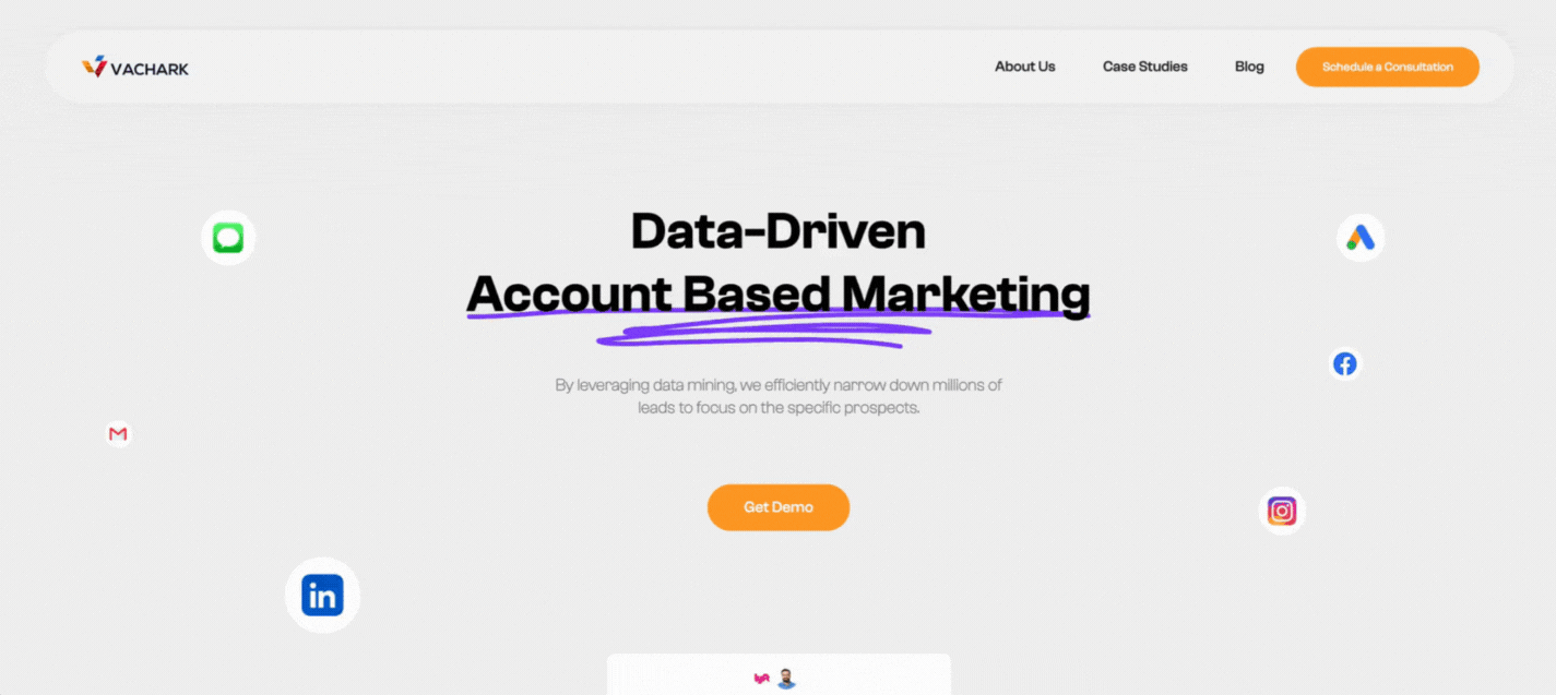 Preview of Vachark website