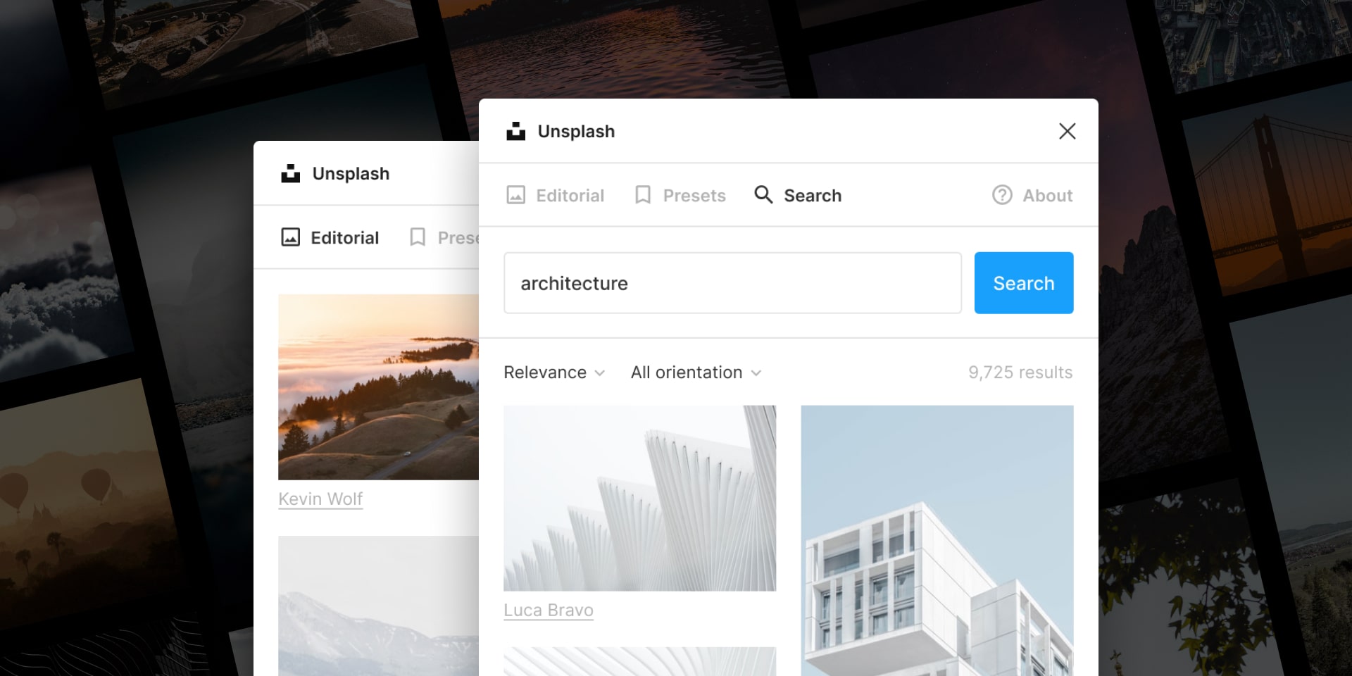 A picture of Unsplash Figma Plugin - Wedoflow