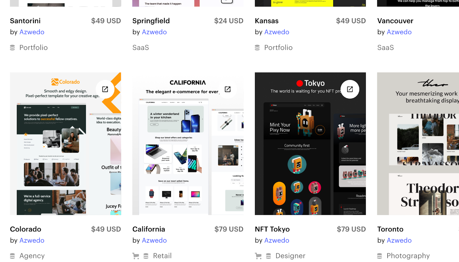 webflow template, e-commerce, agency, business, portfolio, designer, photography, retail - Wedoflow