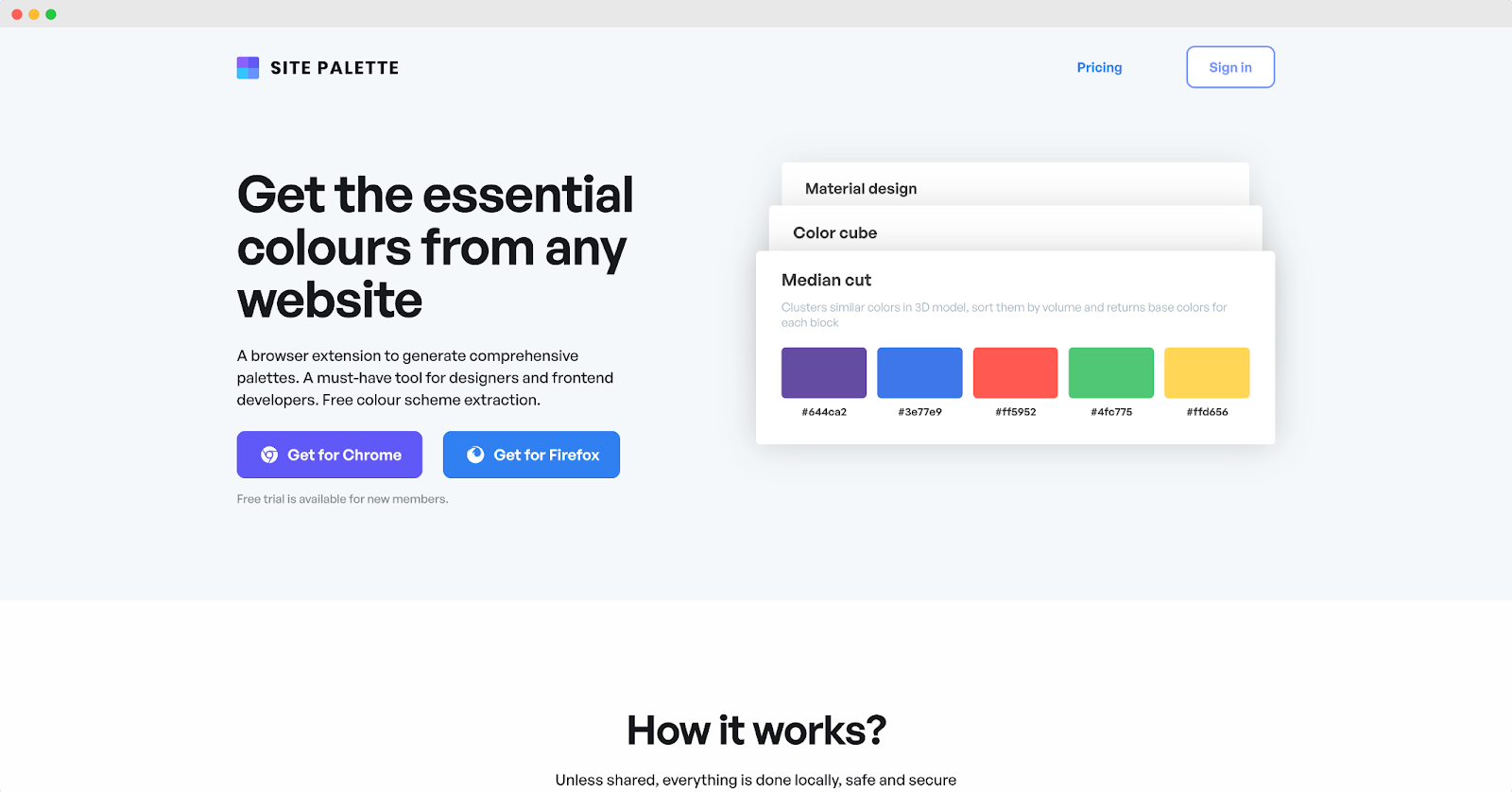Site Palette Chrome extension β webflow templates from Wedoflow