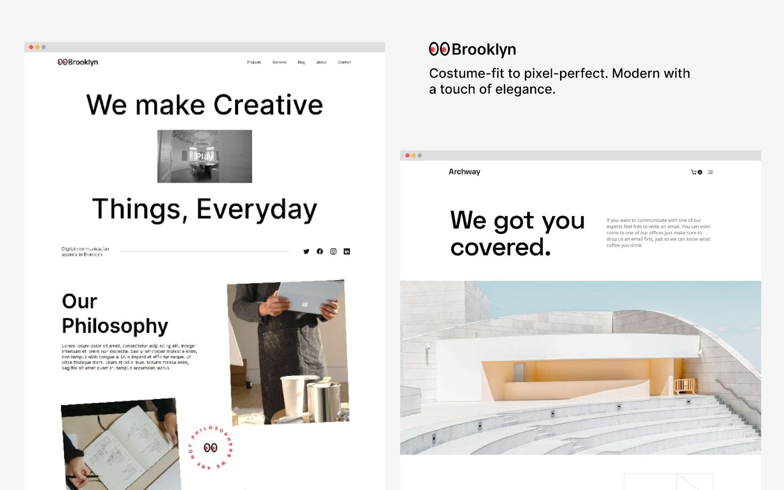 Brooklyn - Webflow template for designers and photographers - Wedoflow