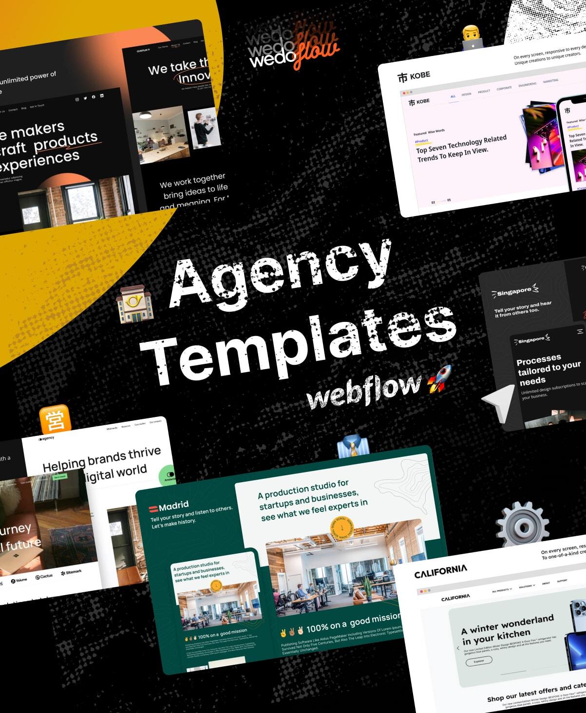 12 Best Webflow Agency Templates for 2026 (Premium Picks)