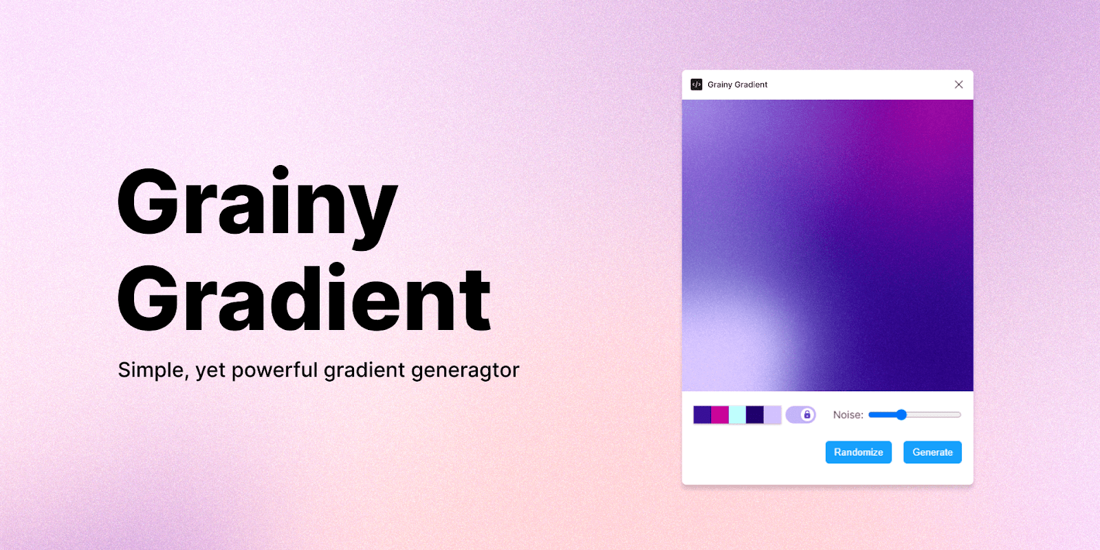 Grainy Gradient — figma plugin to add modern gradients to your designs