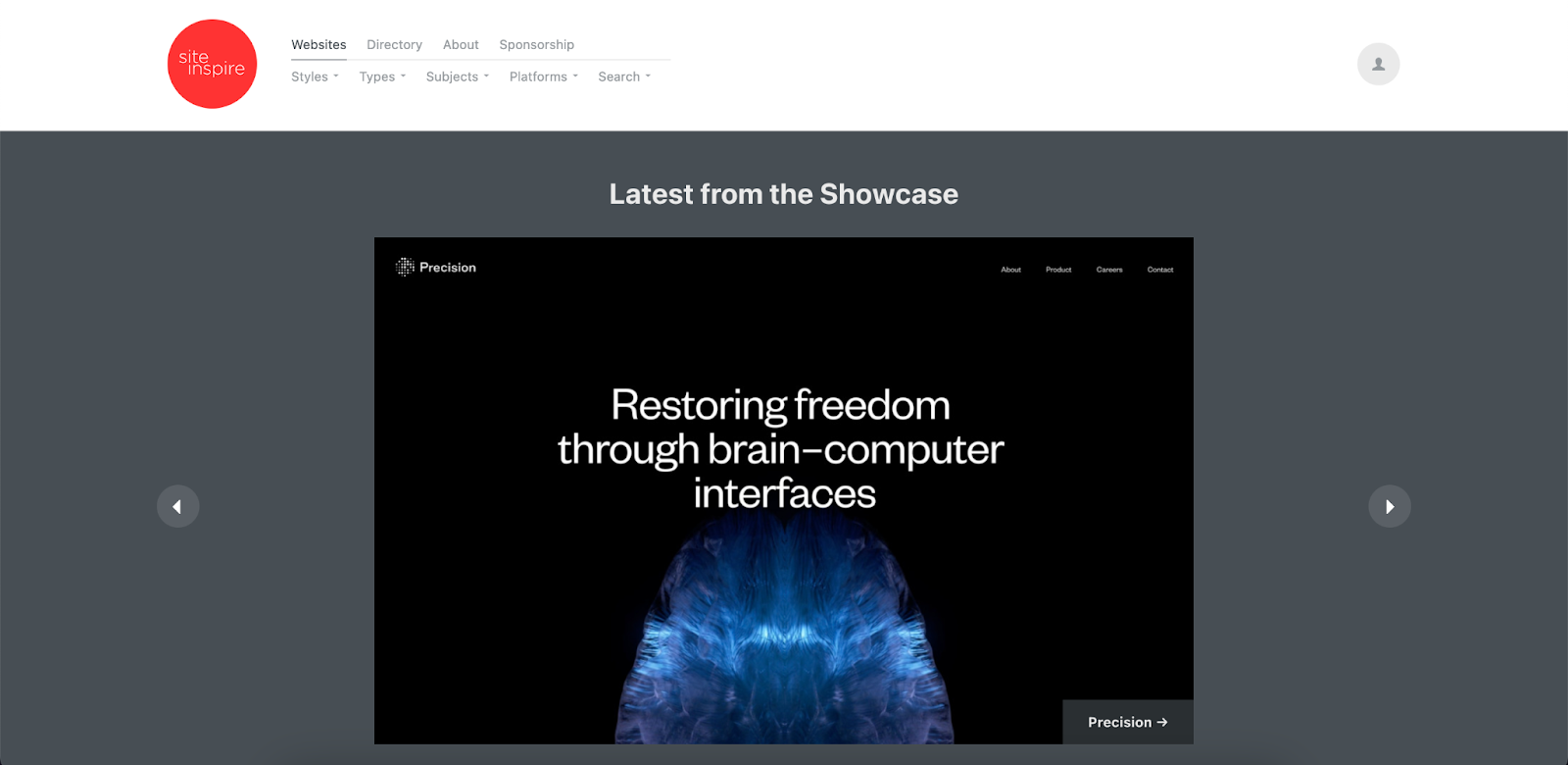 site inspire for new designers to get inspiration from for their future projects