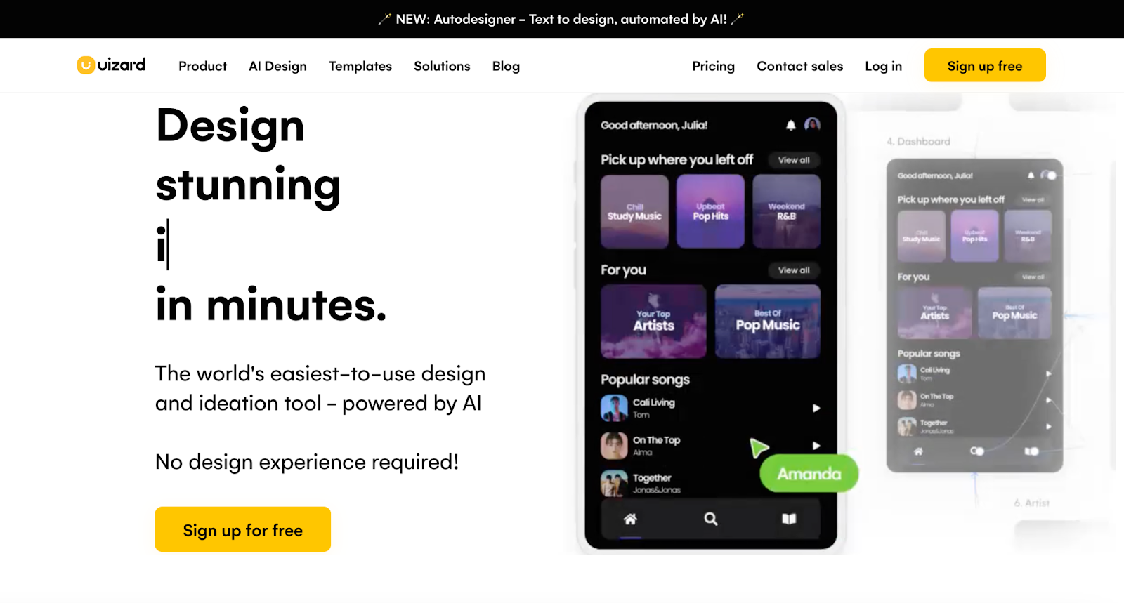 Uizard - an AI tool that creates stunning wireframes and mockups