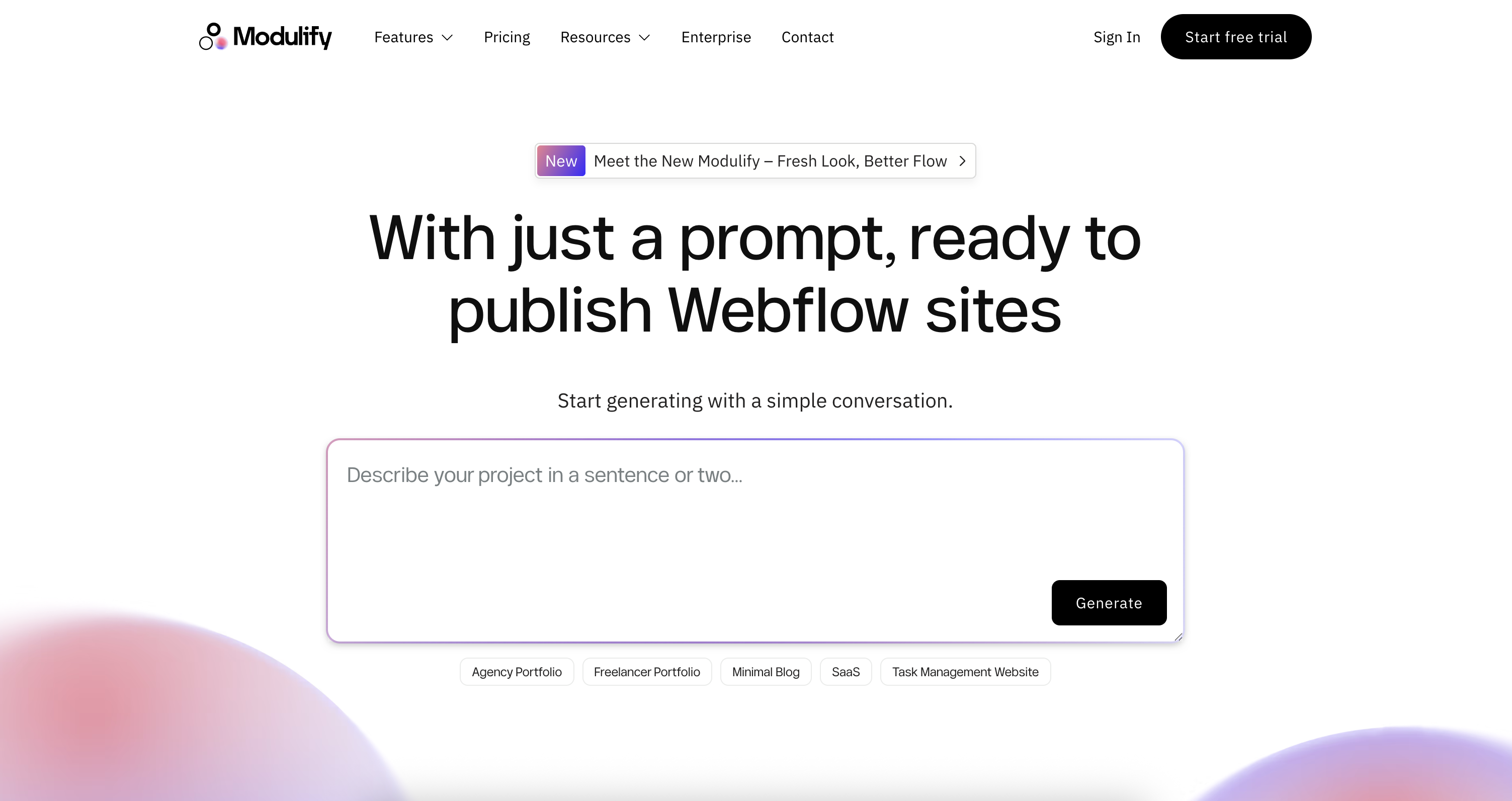 Modulify website builder, the next Webflow integration platform for designers