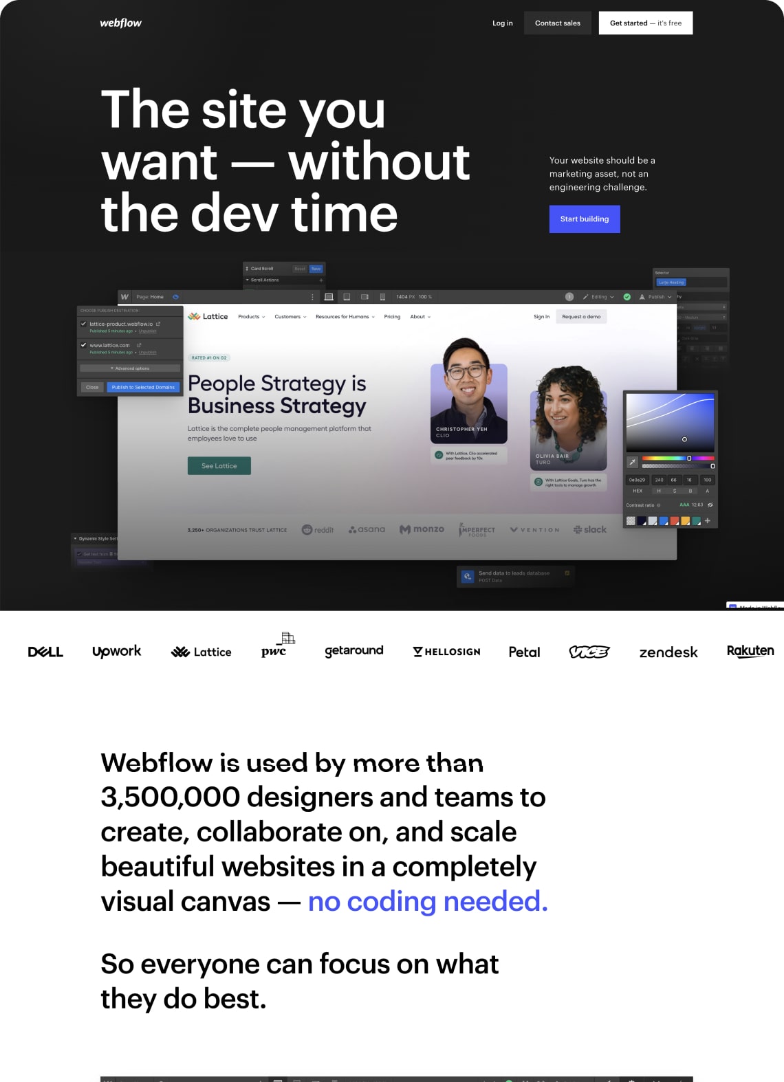Best inspiring Webflow cloneable website. Browse, learn, clone, and customize functionalities and design aesthetics of Webflow website made in Webflow.