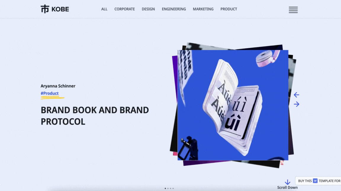 Webflow Blog template β Kobe developed by Wedoflow agency