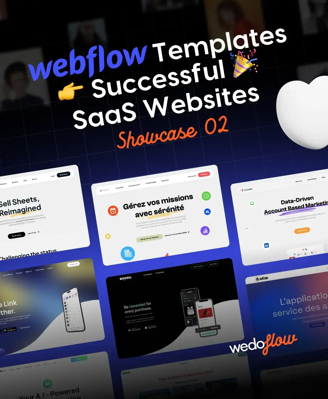 Webflow Templates into Successful SaaS Websites - Showcase 2