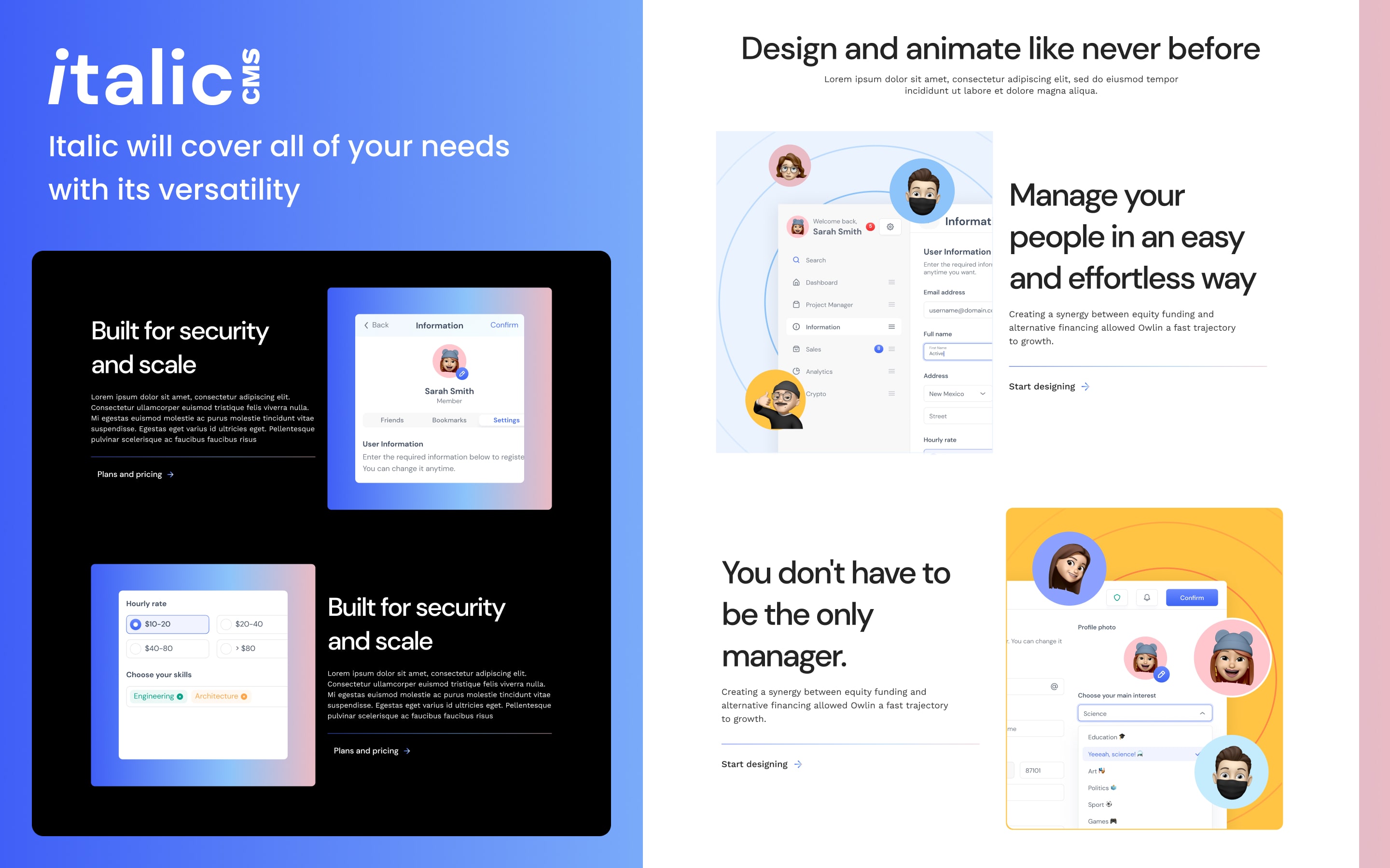 Aperçu 5 de Italic CMS