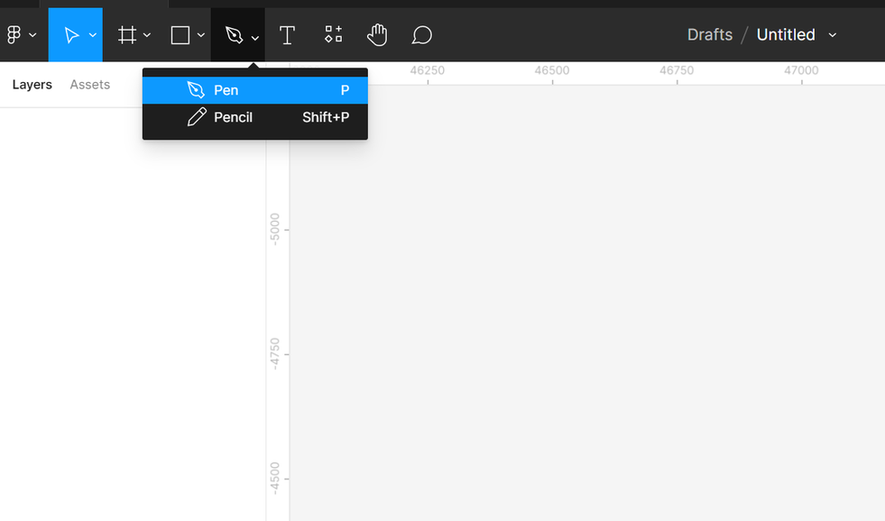 A picture showing the different Figma vector tools - Wedoflow
