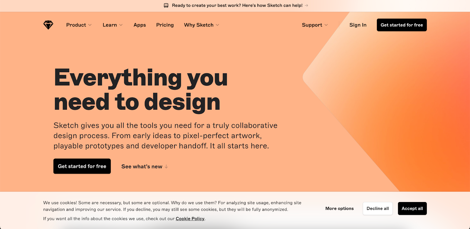 Sketch is a professional design and prototyping tool for web designers to build design projects of all types and sizes