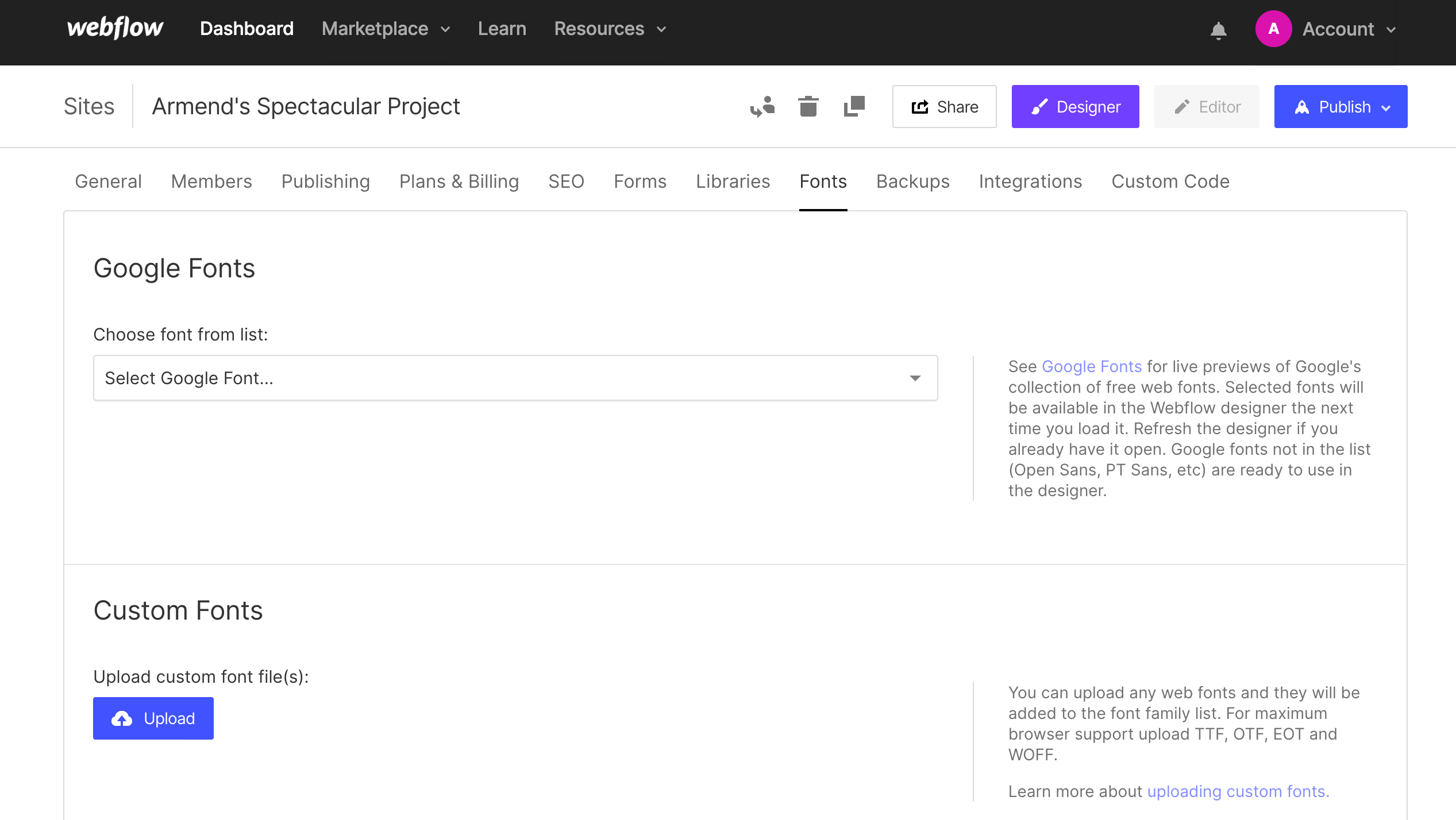 how to install icon fonts in Webflow - Wedoflow