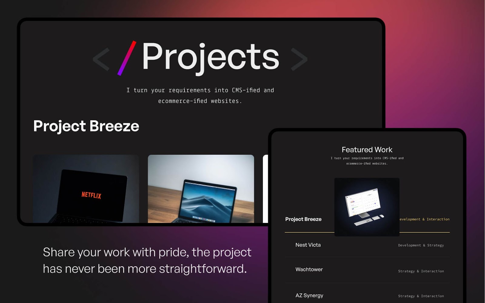 Austin Webflow template, a personal website resumet for engineering portfolio example