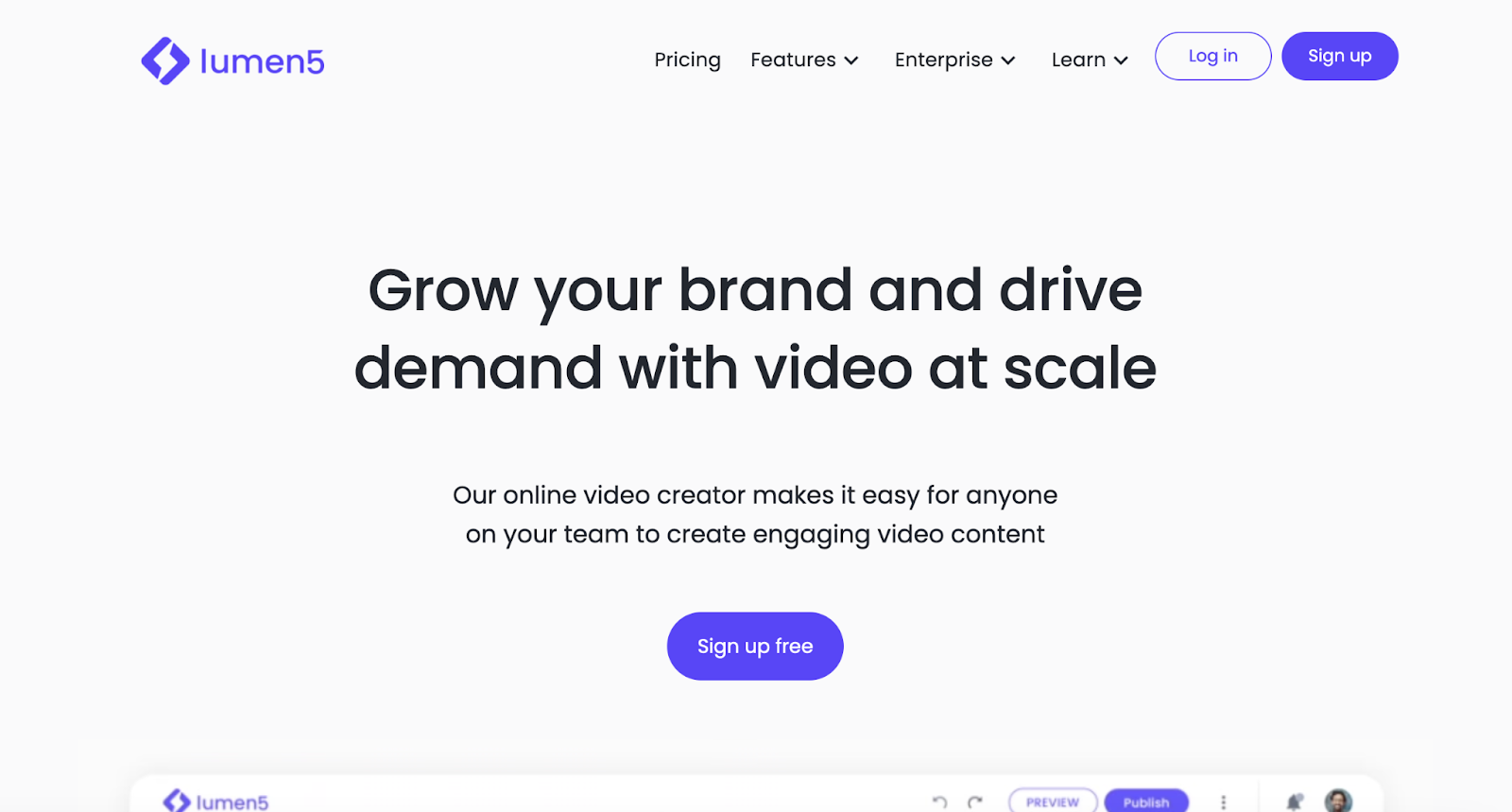 Lumen5 - an AI tool that generates engaging videos from content