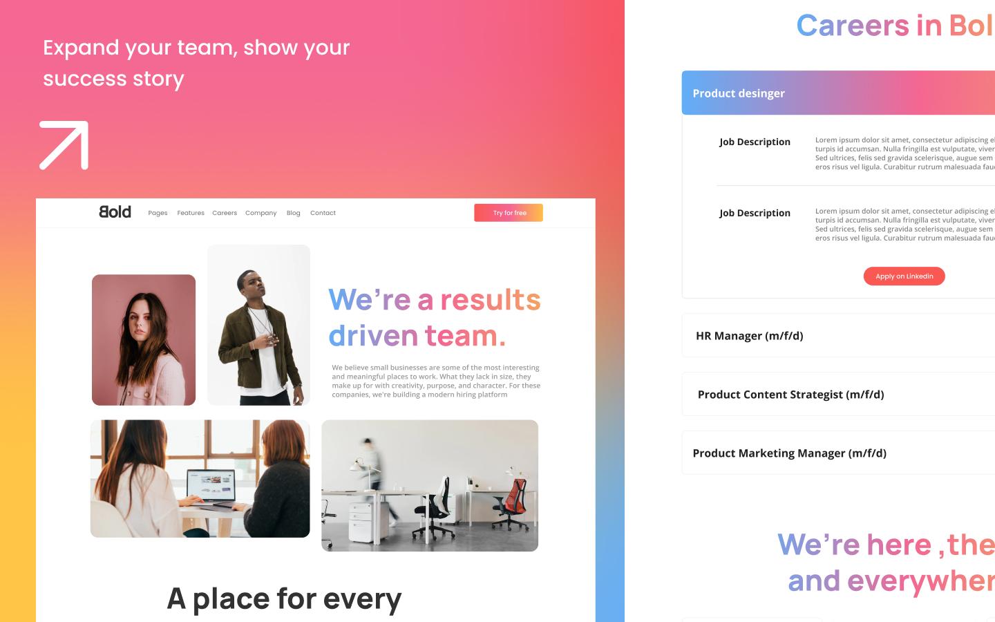 Bold CMS preview 2