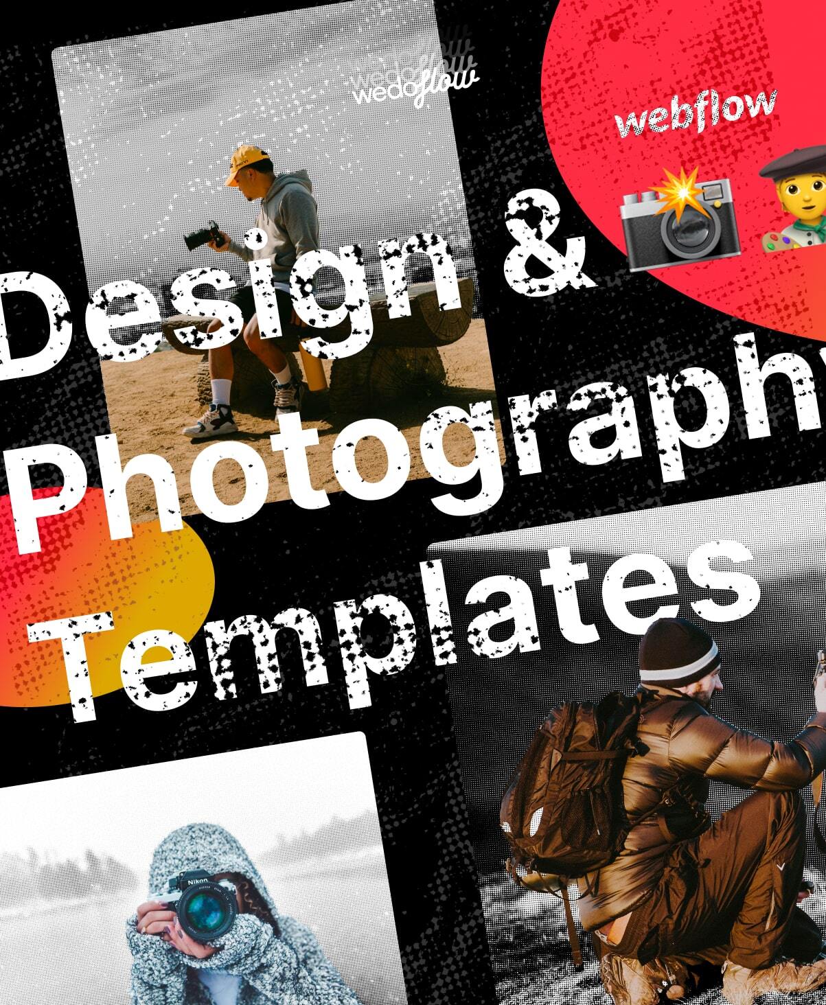 8 Premium Designer & Photography Webflow templates