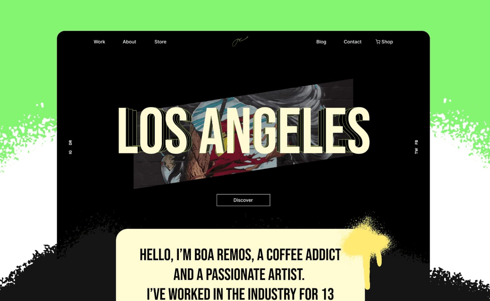 Webflow Portfoloio template Los Angeles - Wedoflow