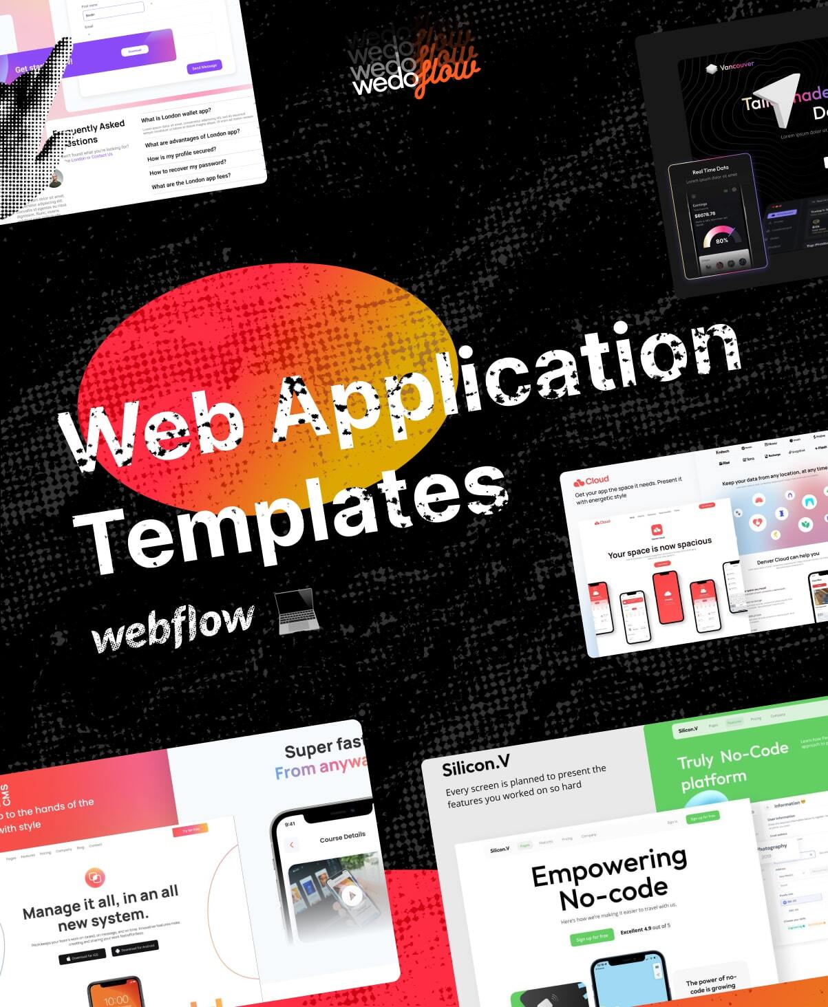 Best Webflow Web App Templates – Showcase 1