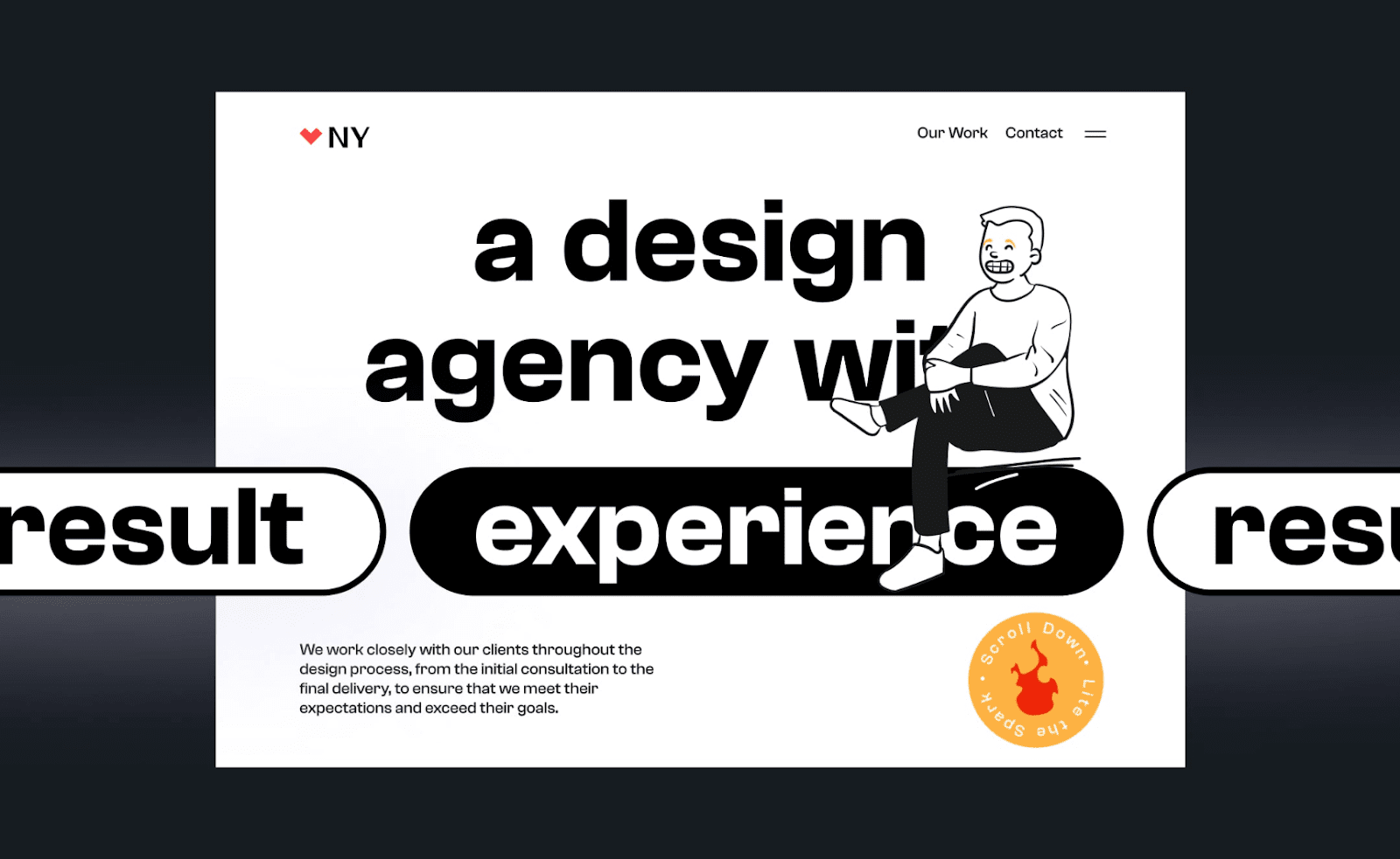 Webflow portfolio template website New York - Wedoflow.com