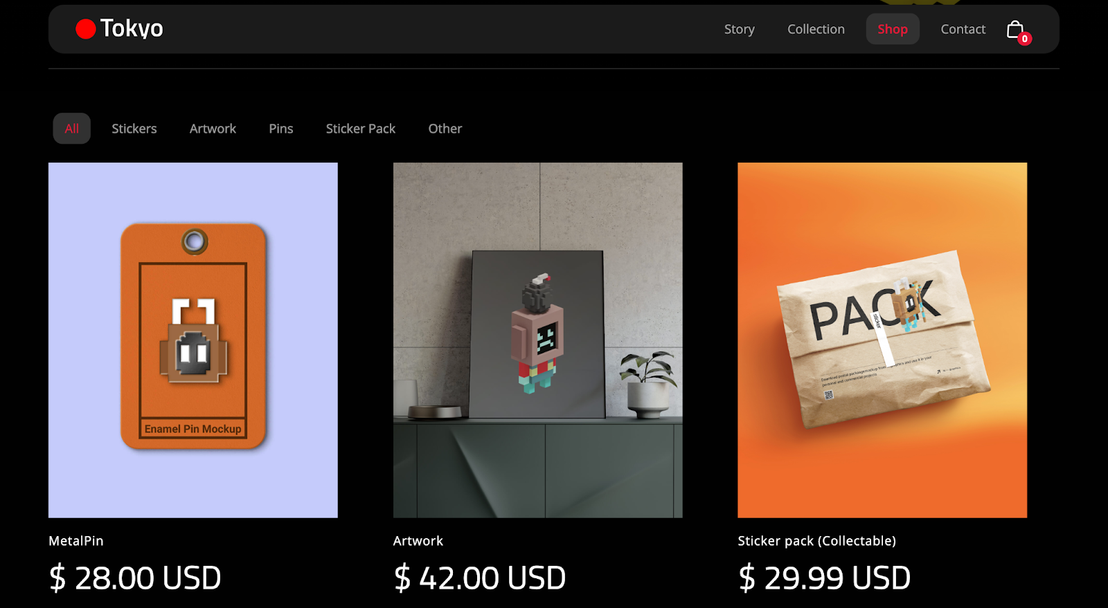 webflow e-commerce, webflow template, nft template, wedoflow